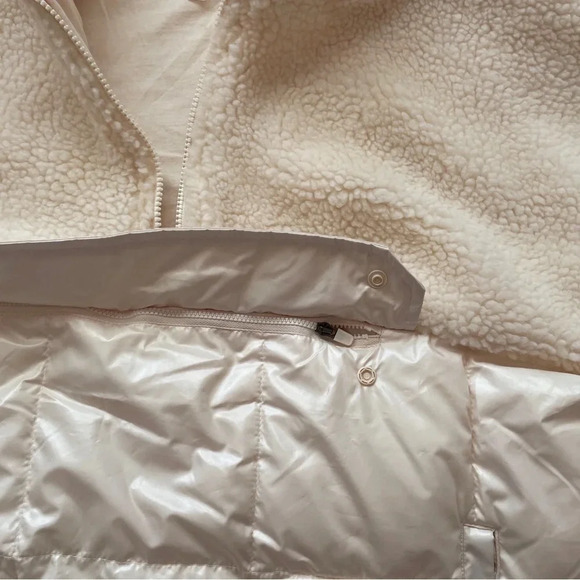 FABLETICS Nelly Mixed Media Half Zip Cream Size Large - Picture 16 of 16